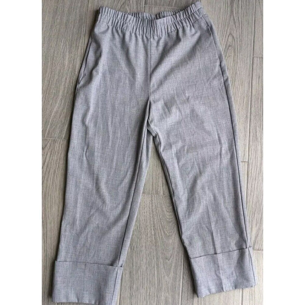 Zara Gray High Waisted Tapered Leg Pants Small